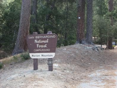 Marion Mountain Campground Sign